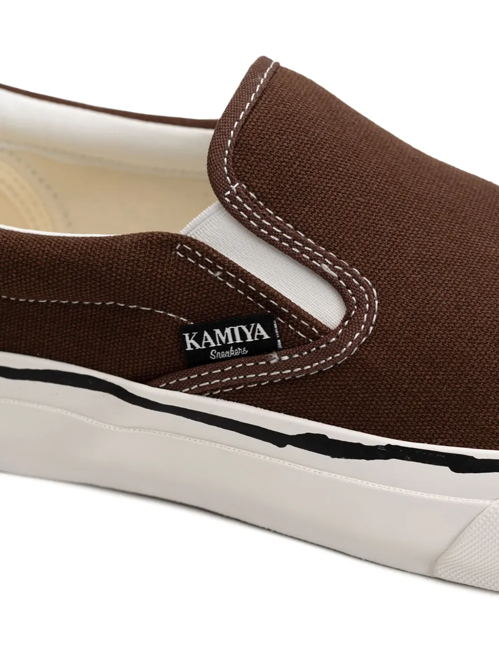 KAMIYA Cornell slip-on sneakers Brown