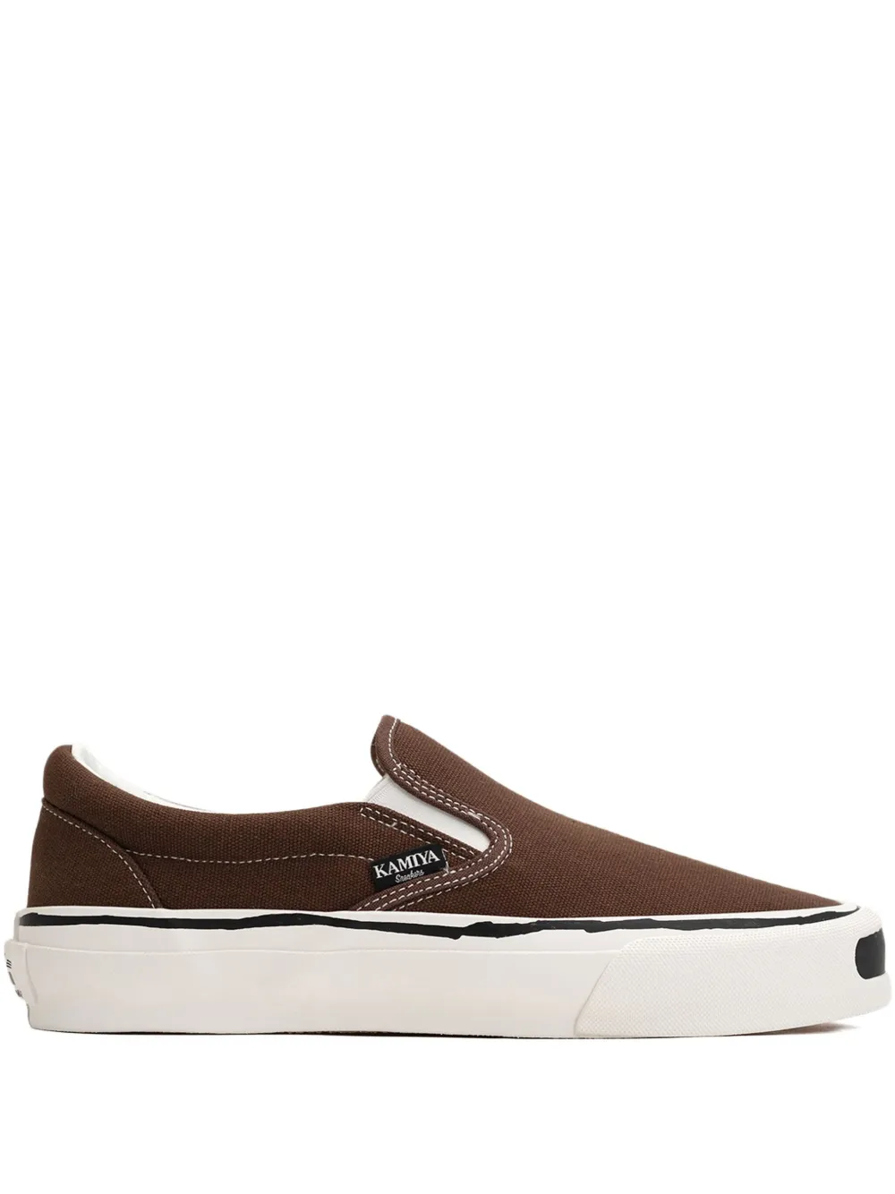 KAMIYA Cornell slip-on sneakers Brown