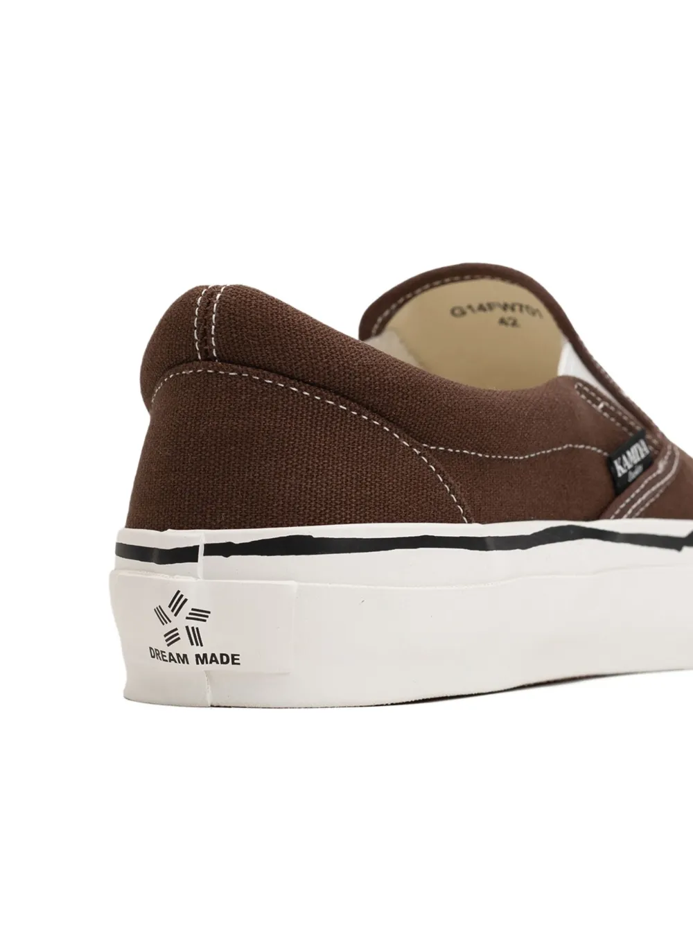 KAMIYA Cornell slip-on sneakers Brown