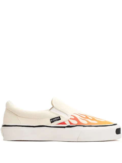KAMIYA  Cornell flame-pattern sneakers