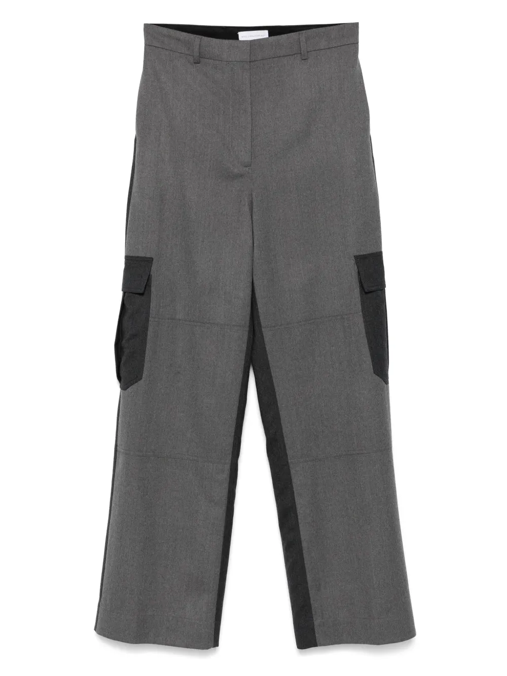 Stella McCartney Wollen straight broek Grijs