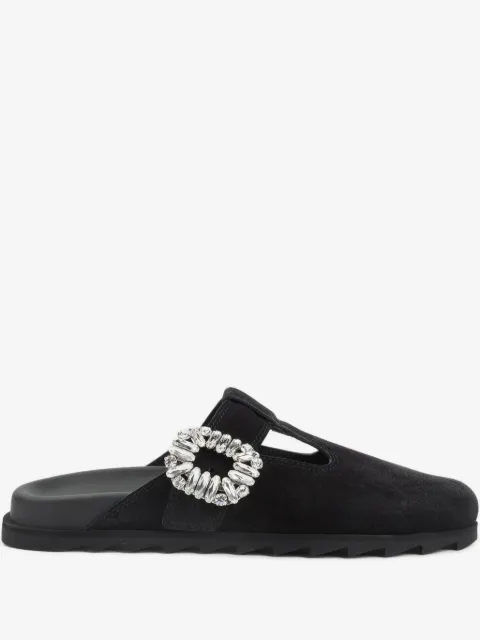 Roger Vivier Slidy Viv' crystal-embellished mules