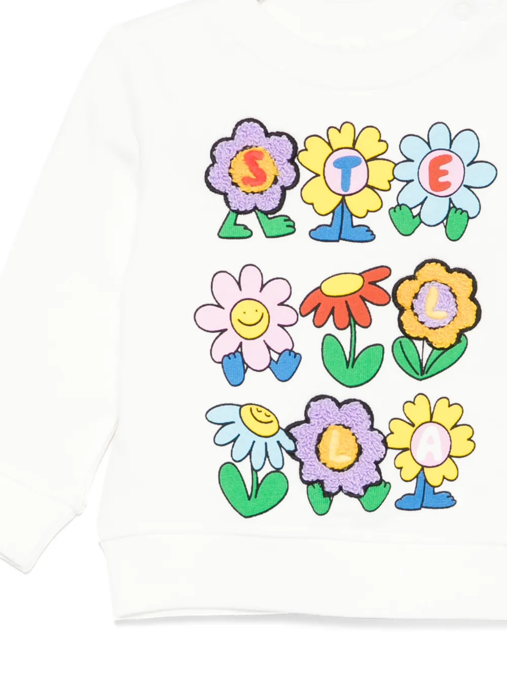 Stella McCartney Kids Sweater met bloemenprint Wit