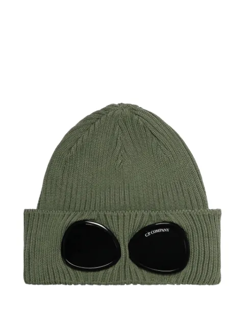 C.P. Company Kids goggle-detail ribbed beanie