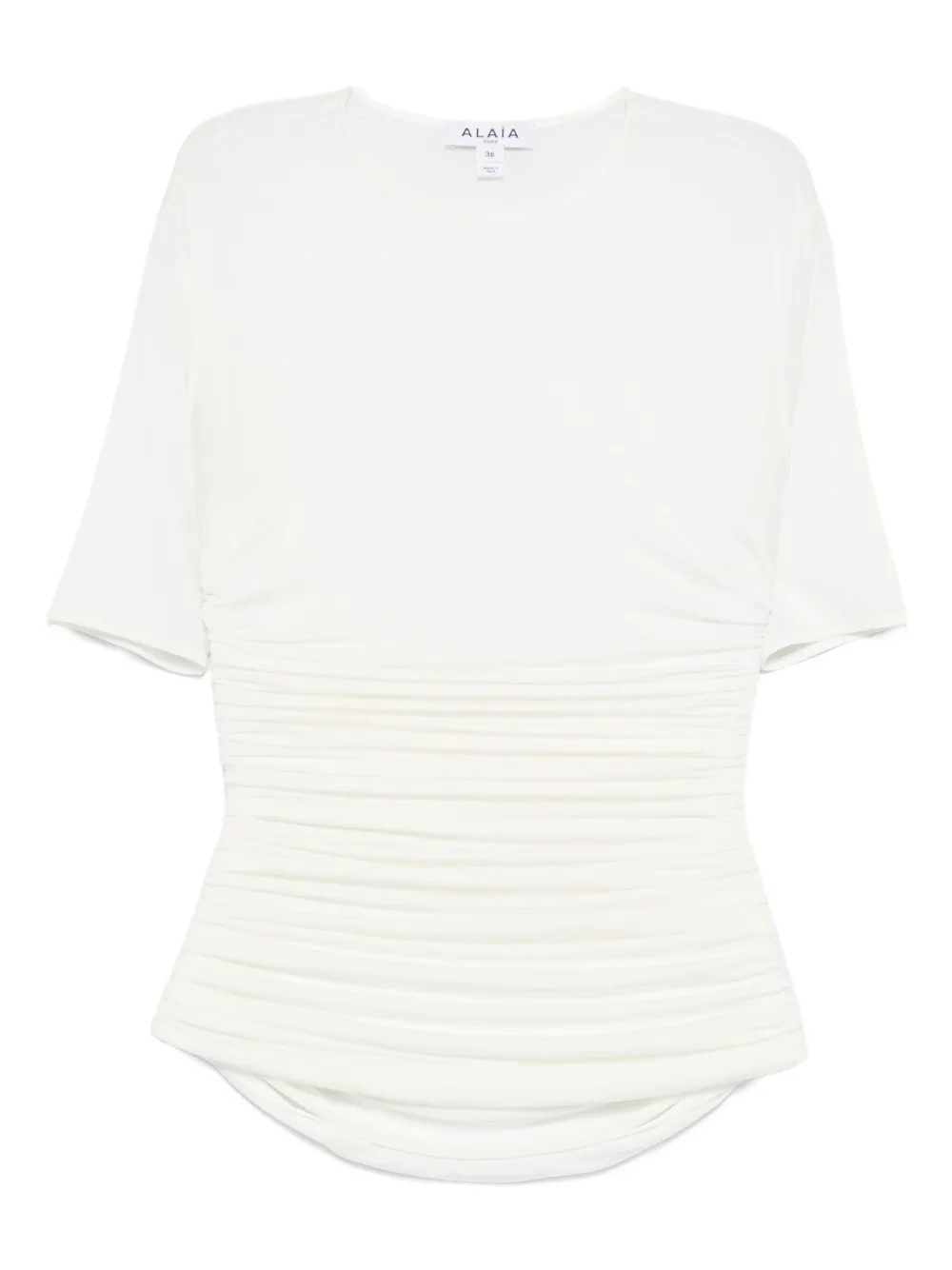 Alaïa Camiseta gola redonda | Branco | Image 1