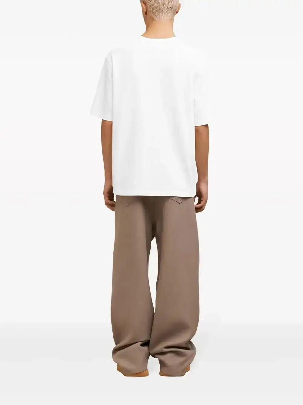 AMI Paris Ami de Coeur katoenen T-shirt Beige