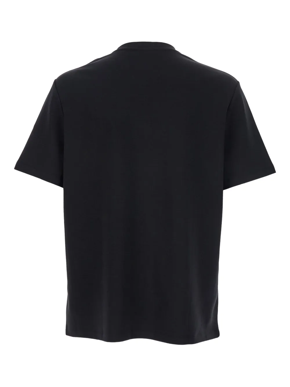 Balmain logo-embroidered crew-neck T-shirt Zwart