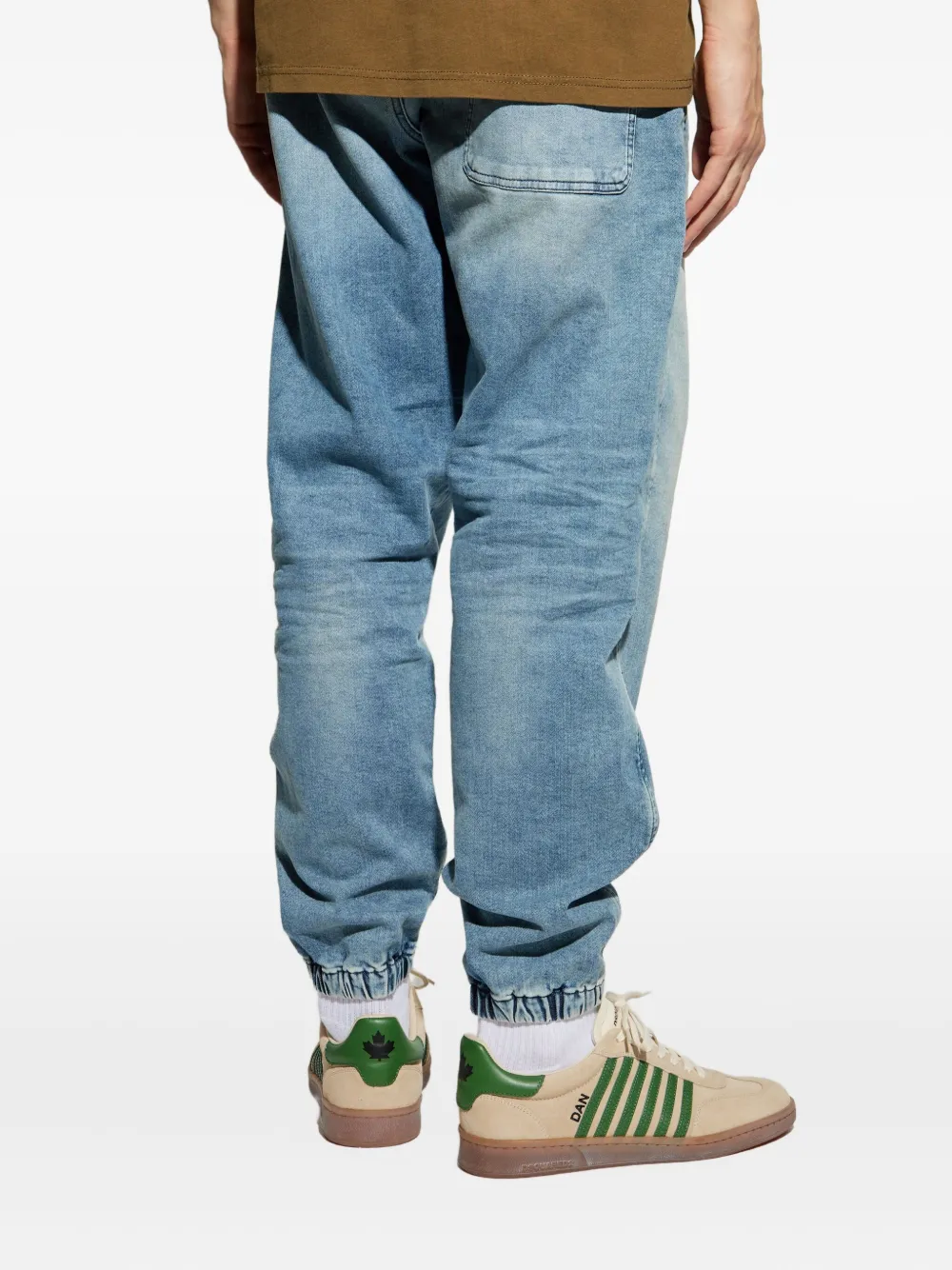 Diesel D-LABB-S elasticated-ankles jeans Blauw