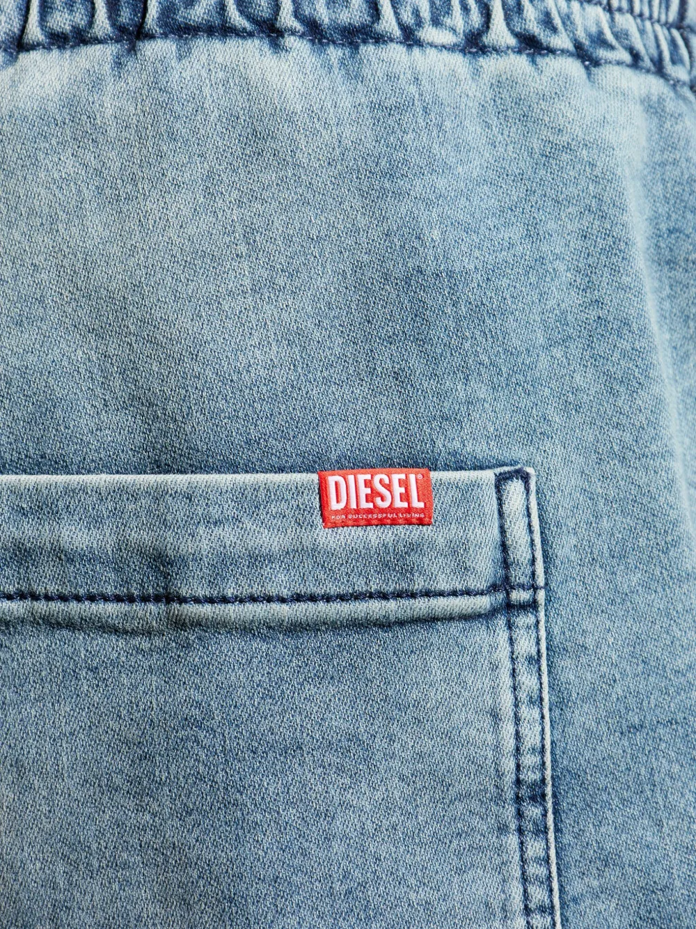 Diesel D-LABB-S elasticated-ankles jeans Blauw