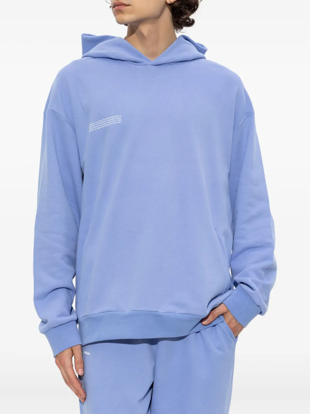 Pangaia organic cotton hoodie Blauw