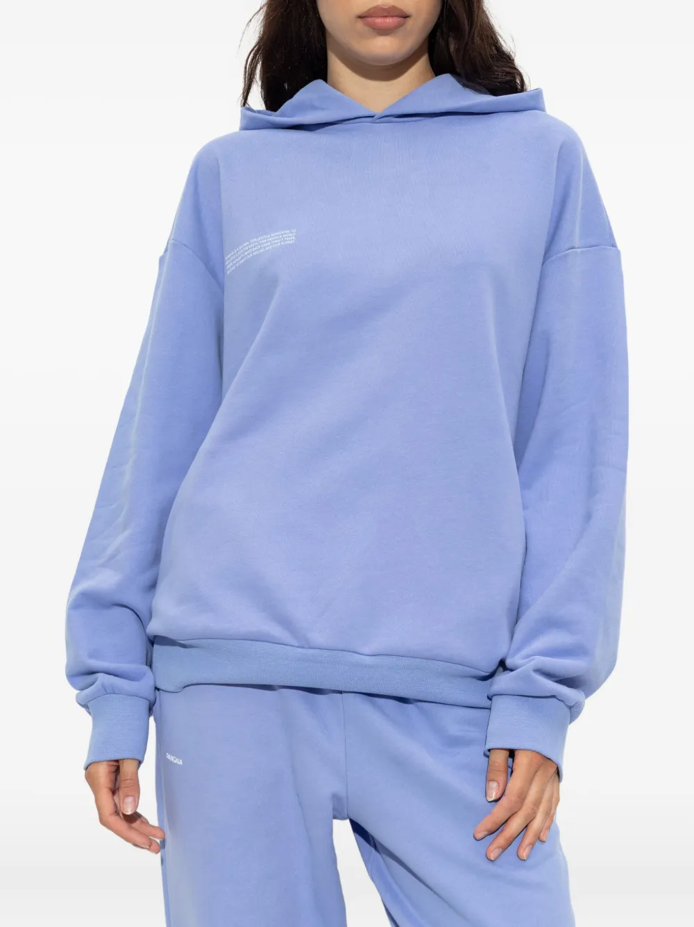 Pangaia organic cotton hoodie Blauw
