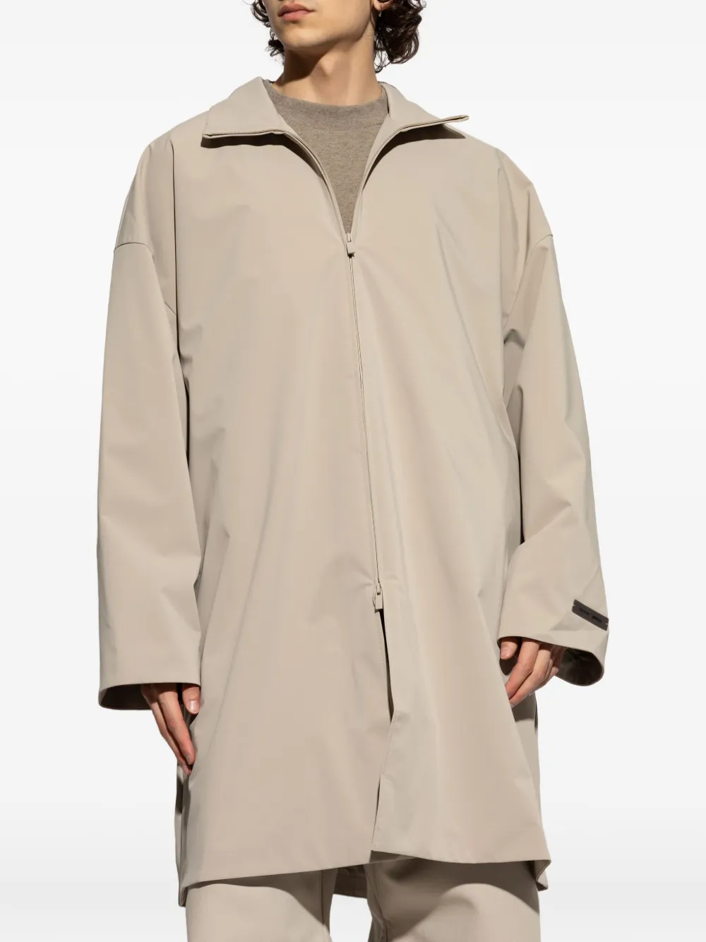 FEAR OF GOD ESSENTIALS Timber jas met rits Beige