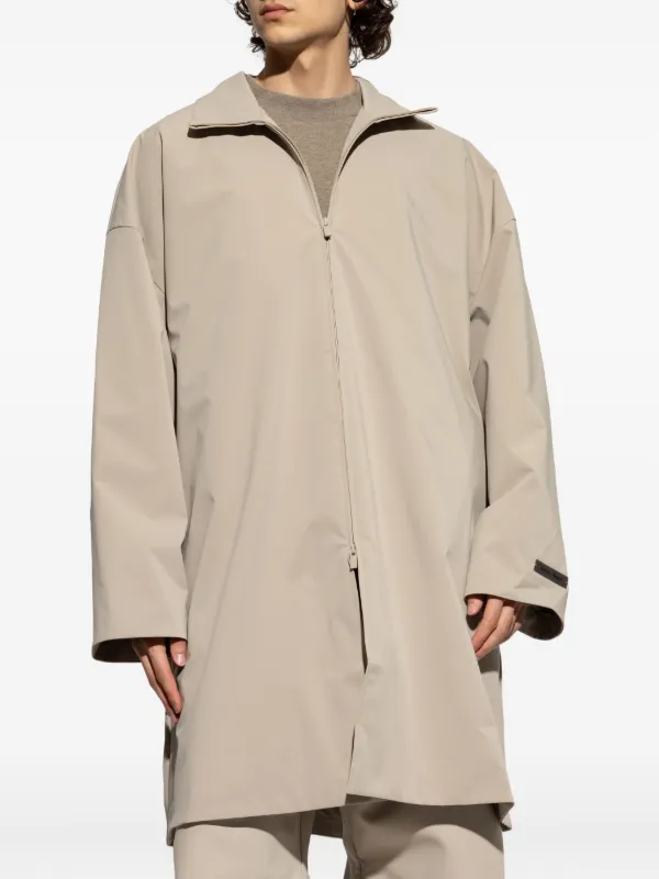 FEAR OF GOD ESSENTIALS Timber zip-front Coat | Neutrals | FARFETCH