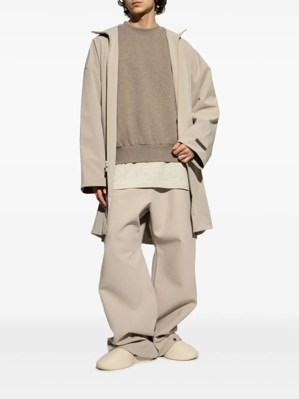 FEAR OF GOD ESSENTIALS Timber jas met rits Beige