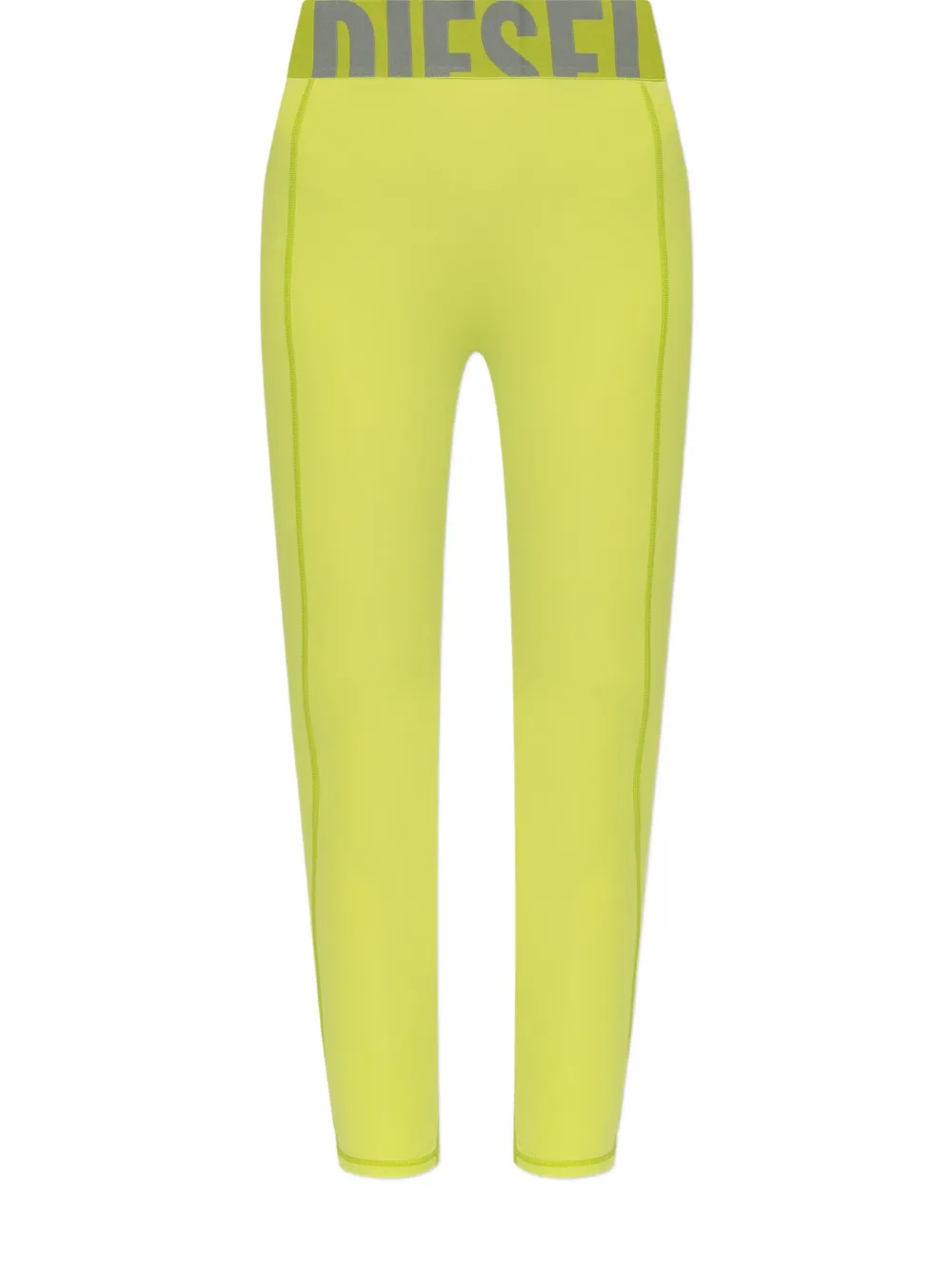 Diesel Adeline logo-waistband leggings Geel
