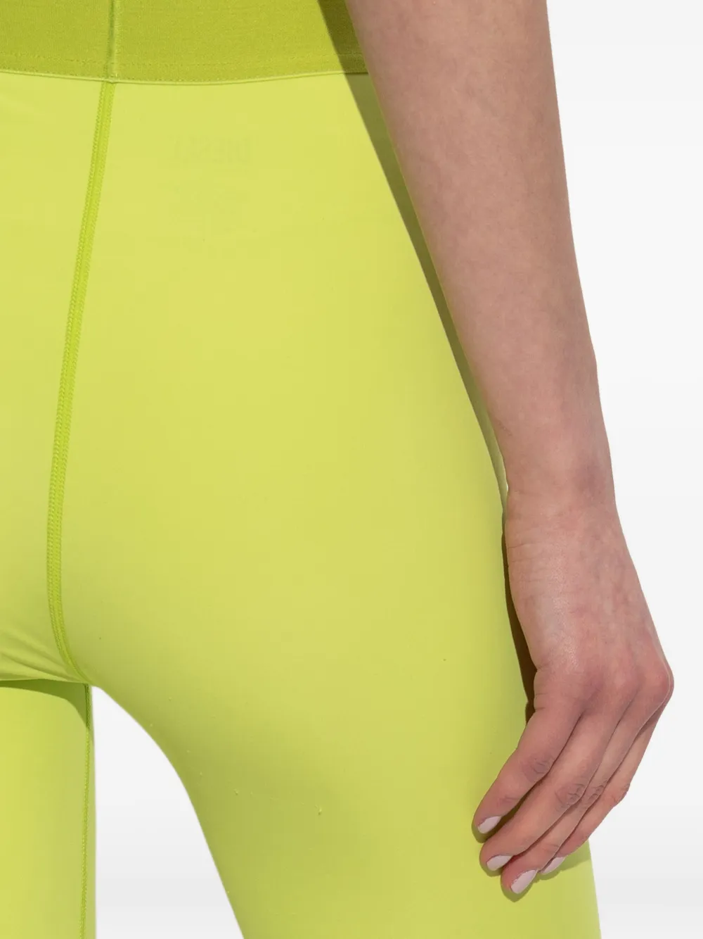 Diesel Adeline legging met logoband Geel