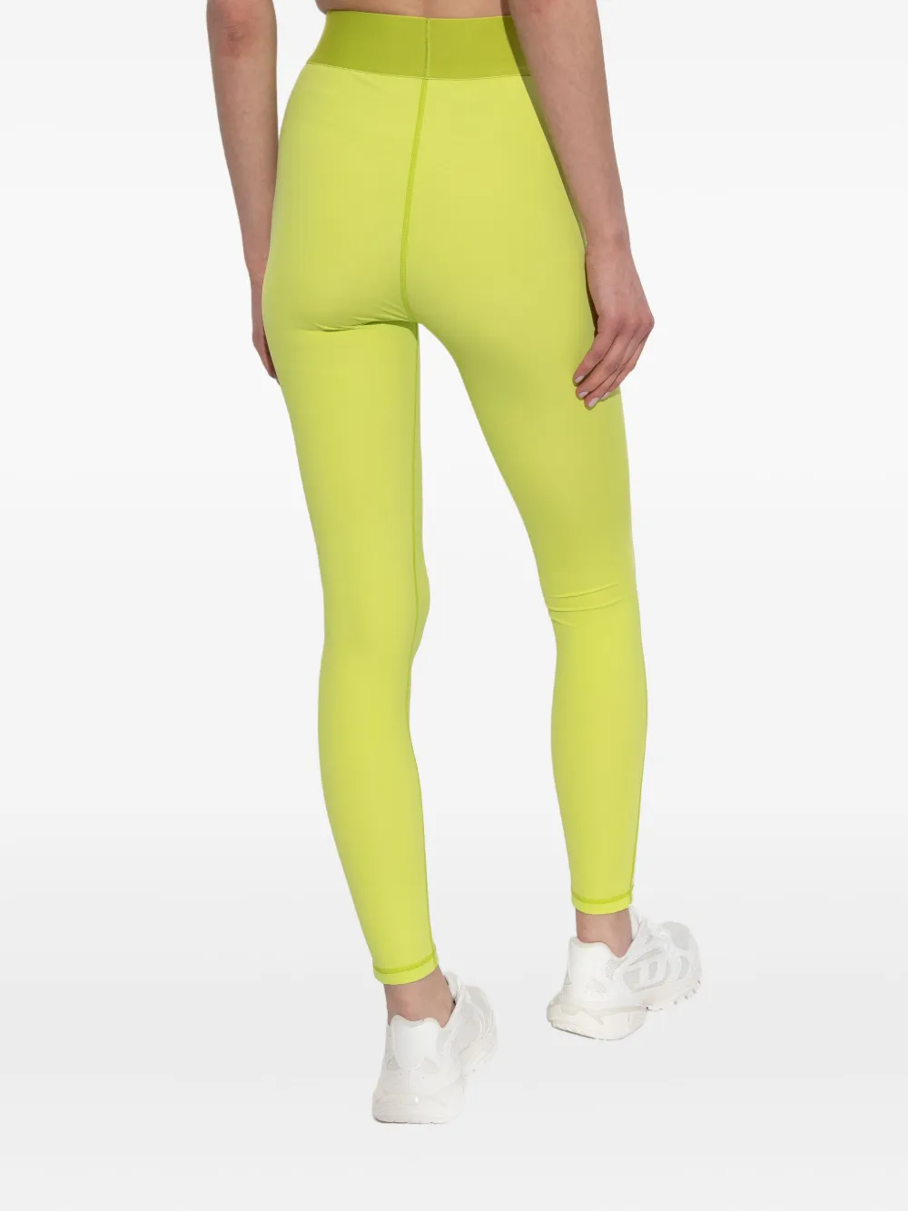 Diesel Adeline legging met logoband Geel