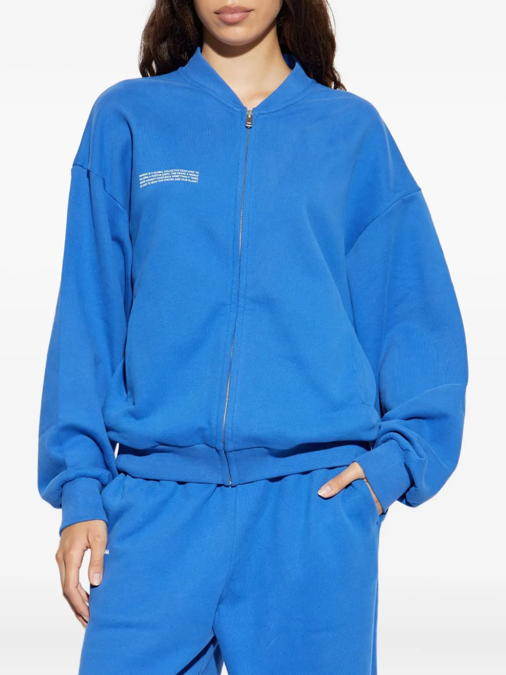 Pangaia Bomberjack met rits Blauw