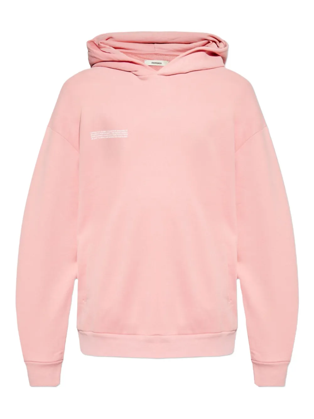 Pangaia text-print hoodie | Pink | Image 1