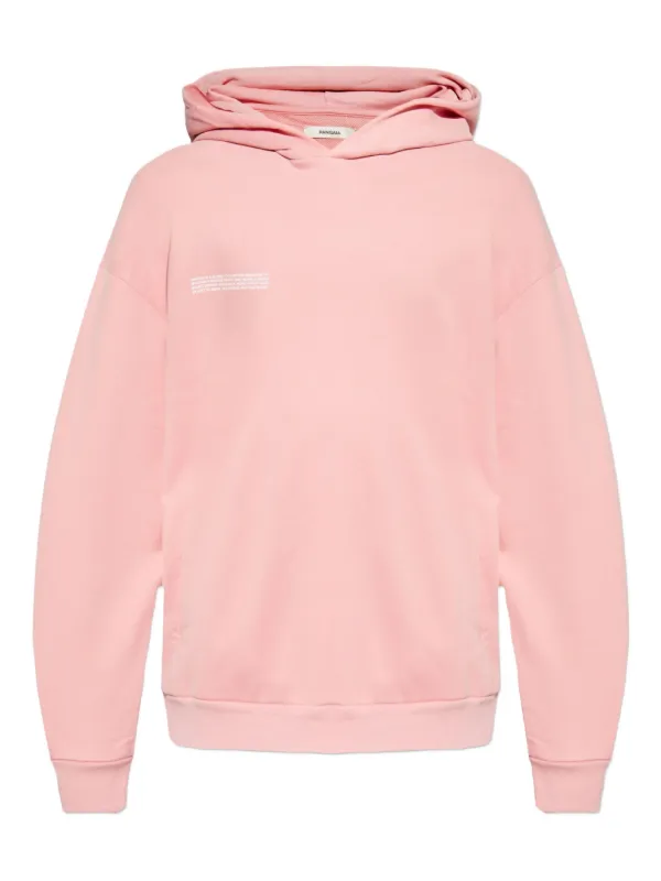 Pangaia Felpa Con Stampa e Cappuccio Rosa FARFETCH IT