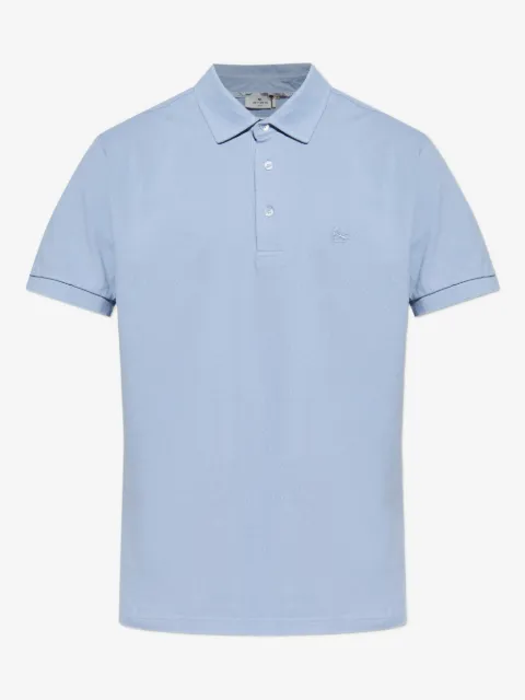 ETRO logo-embroidered cotton polo shirt