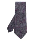 ETRO paisley-print silk tie - Purple