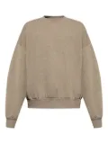 FEAR OF GOD ESSENTIALS logo-appliqué crew-neck sweatshirt - Brown