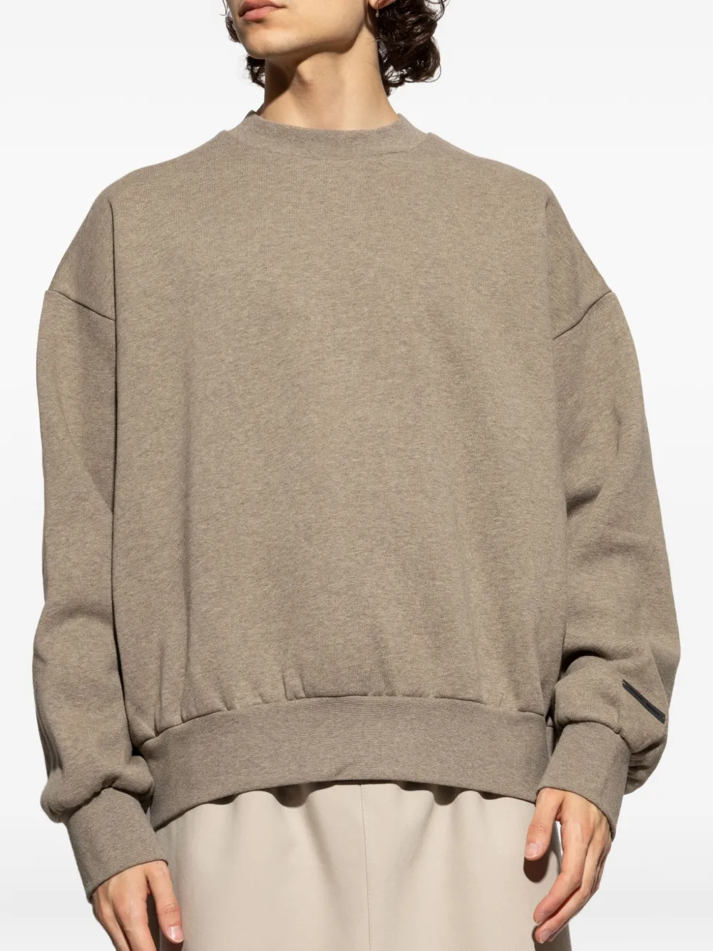 FEAR OF GOD ESSENTIALS Sweater met logo-applicatie Bruin