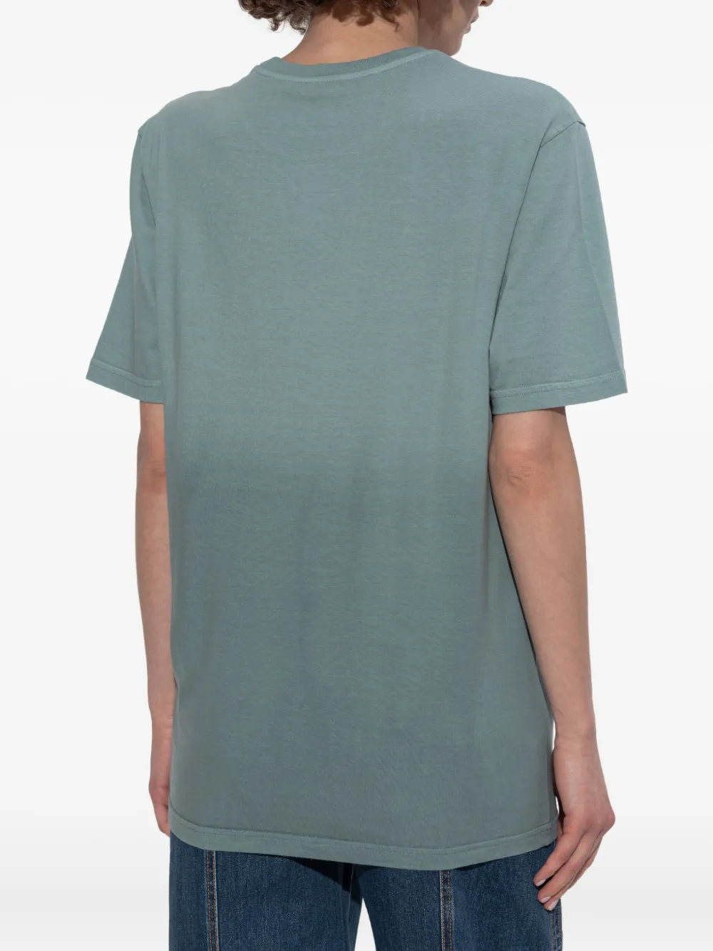 ETRO logo-print T-shirt Blauw