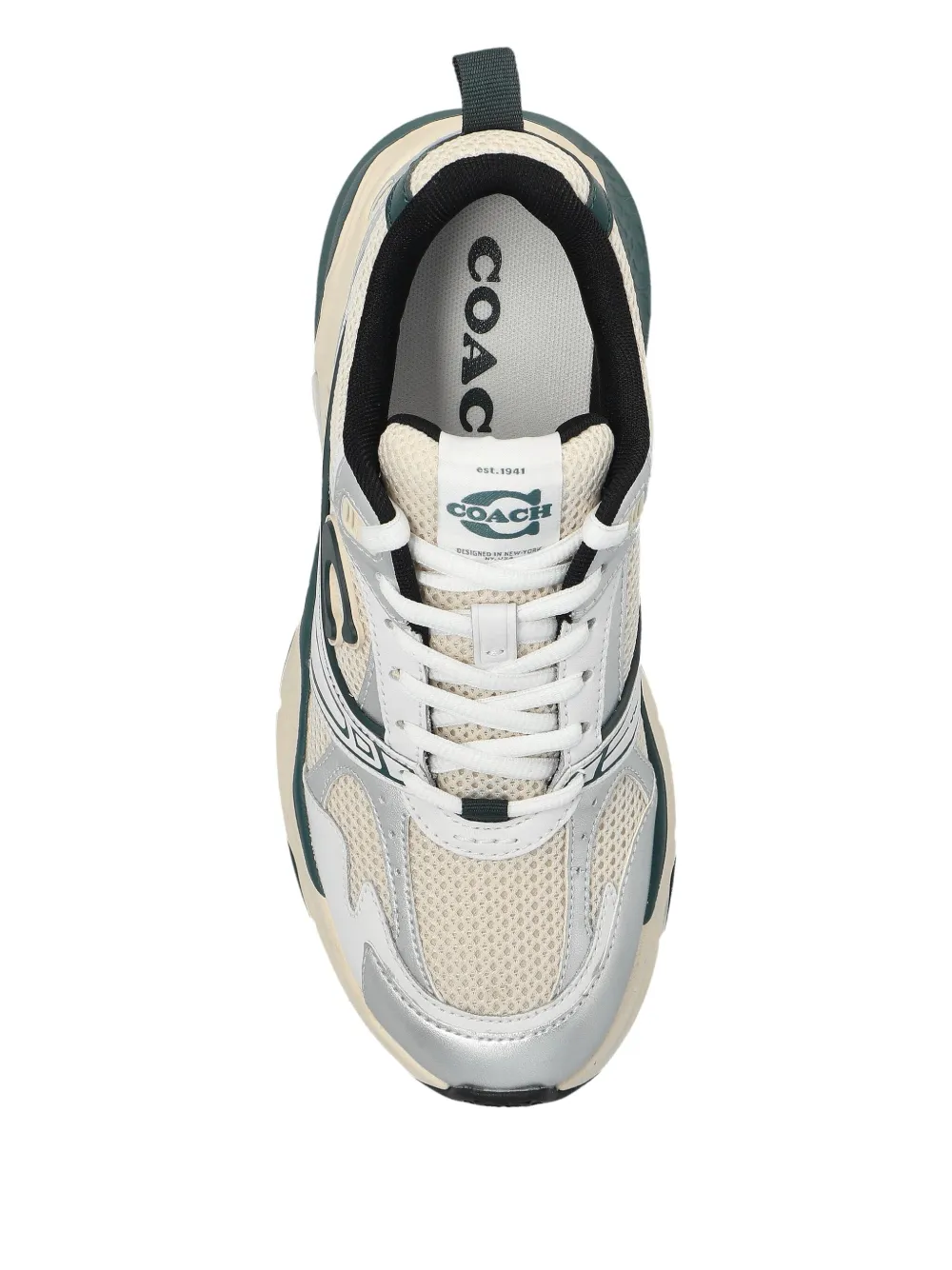 Coach Sneakers met logo Beige