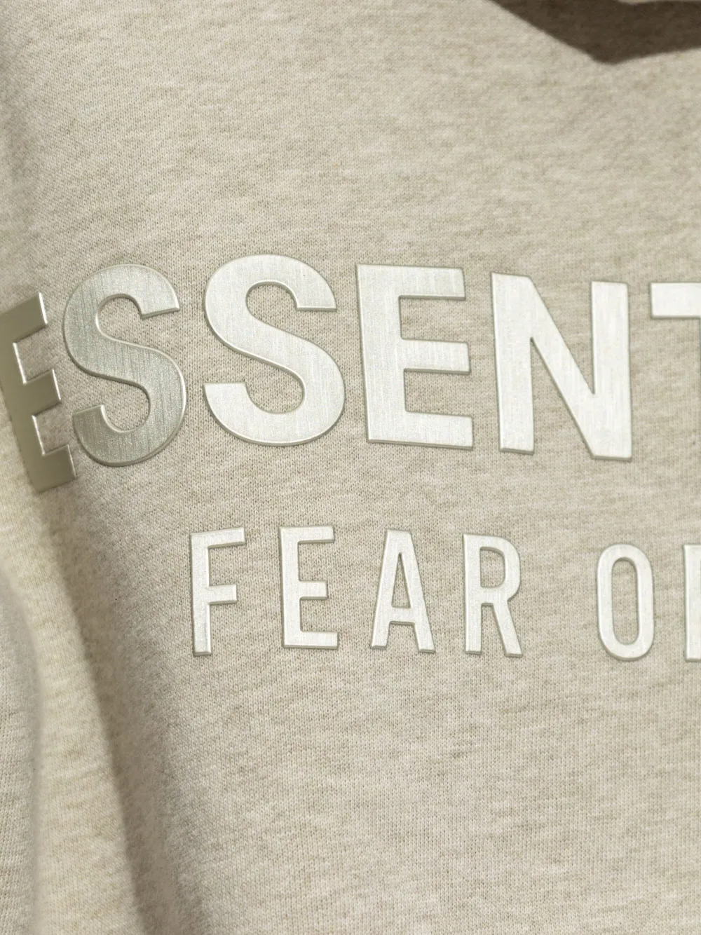 FEAR OF GOD ESSENTIALS Hoodie met geborduurd logo Beige