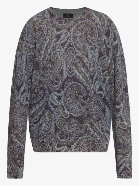ETRO paisley ribbed wool sweater