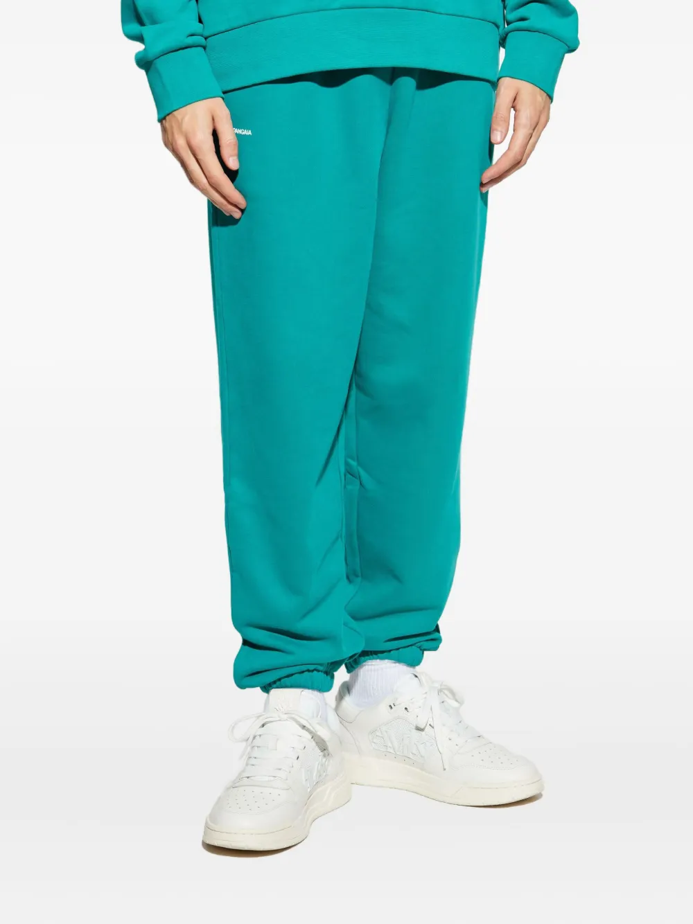 Pangaia elasticated-cuff track pants Groen