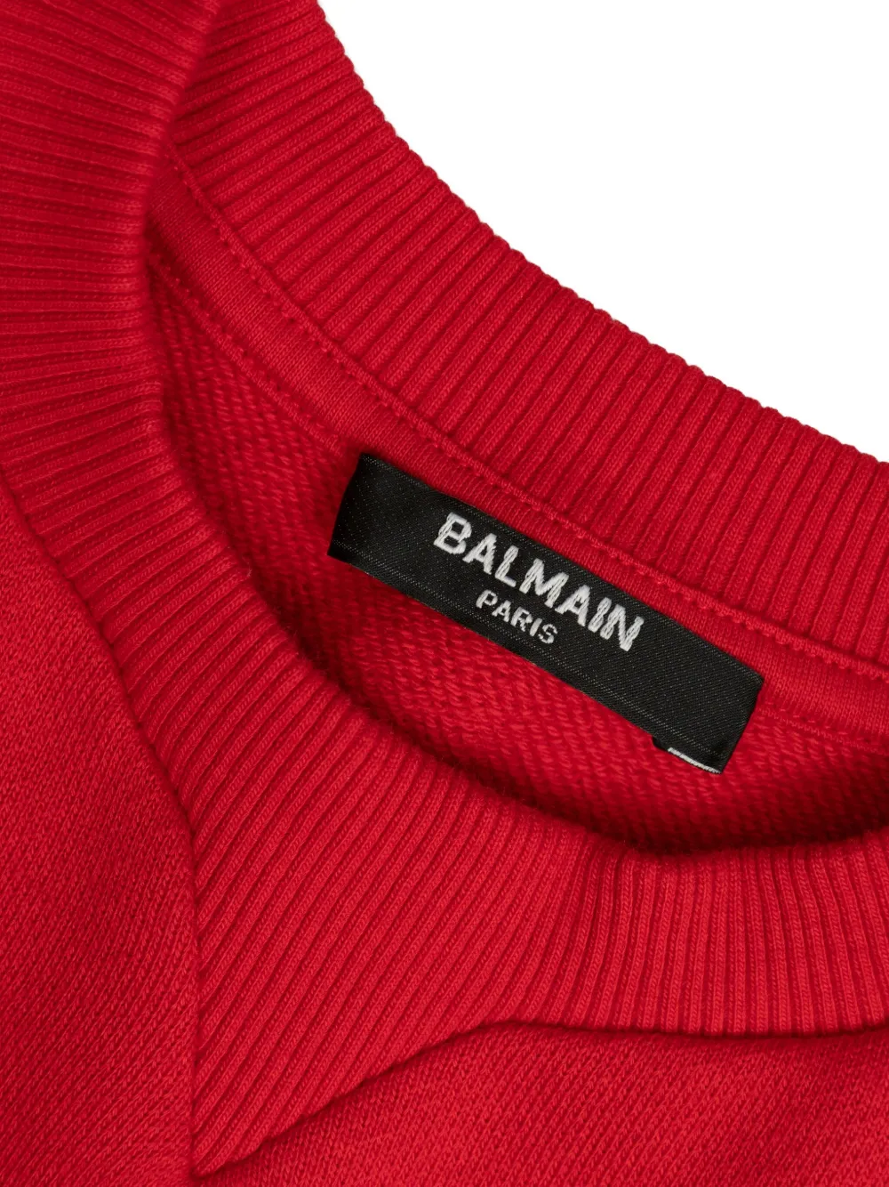 Balmain Kids logo-embroidered flared dress Rood