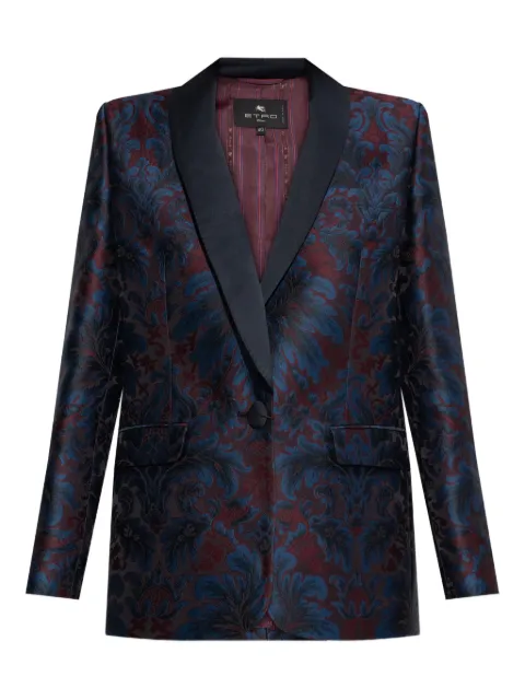 ETRO Blazer com lapelas e padronagem paisley