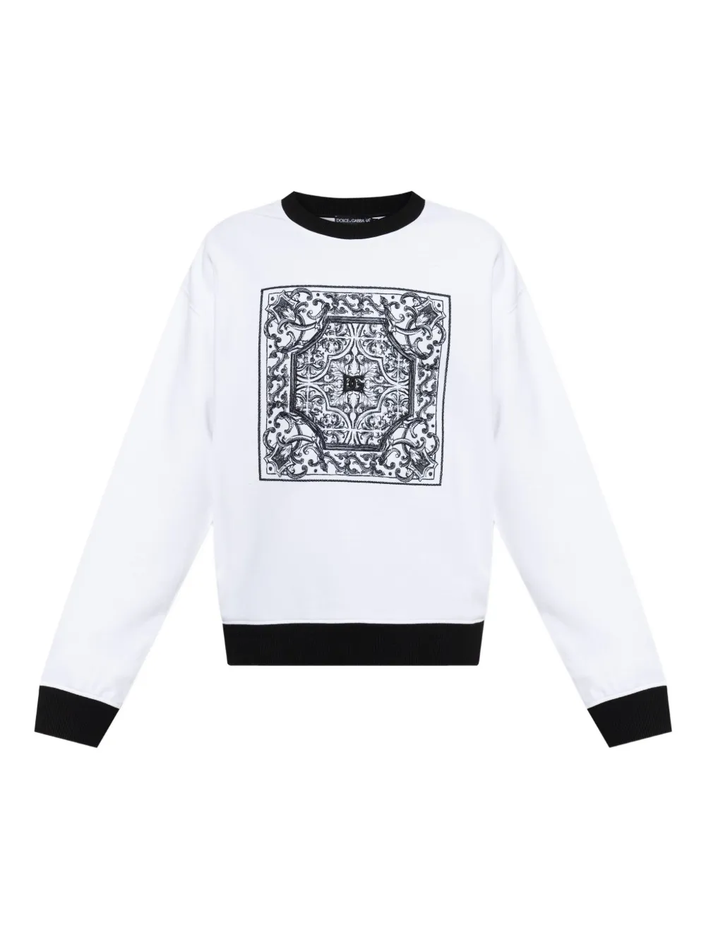 Dolce & Gabbana baroque-print sweatshirt Wit