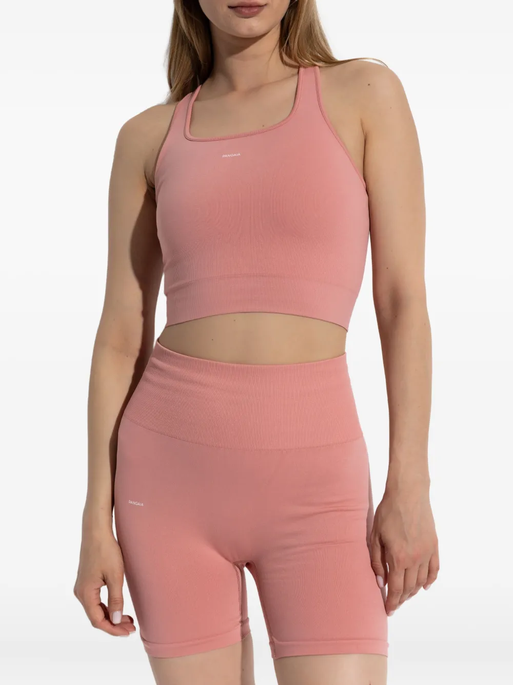 Pangaia Sport-bh met racerback Roze