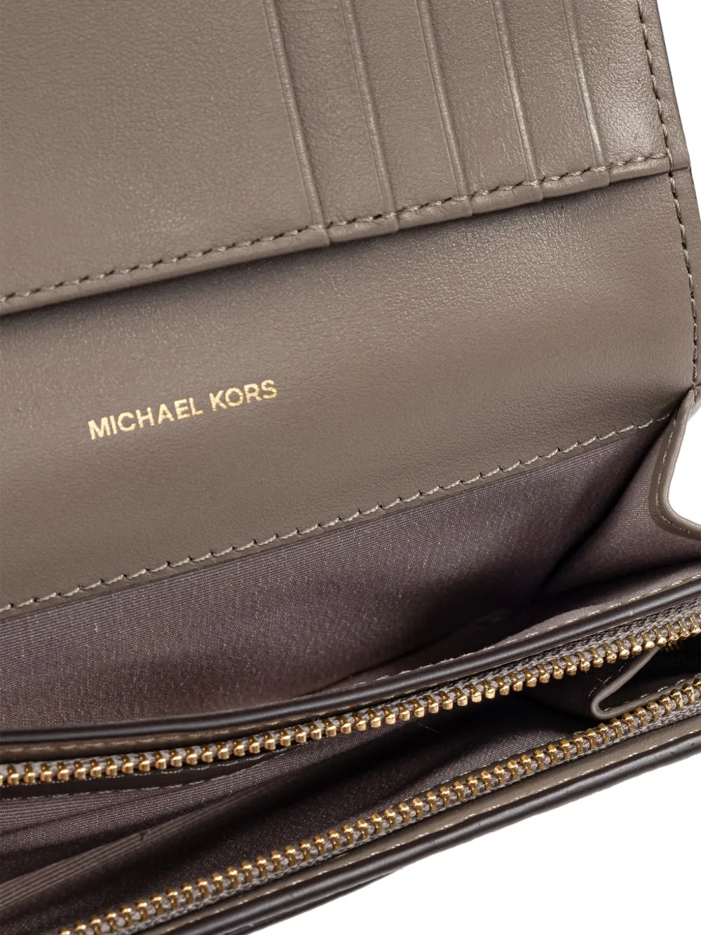 Michael Kors Leren portemonnee Bruin