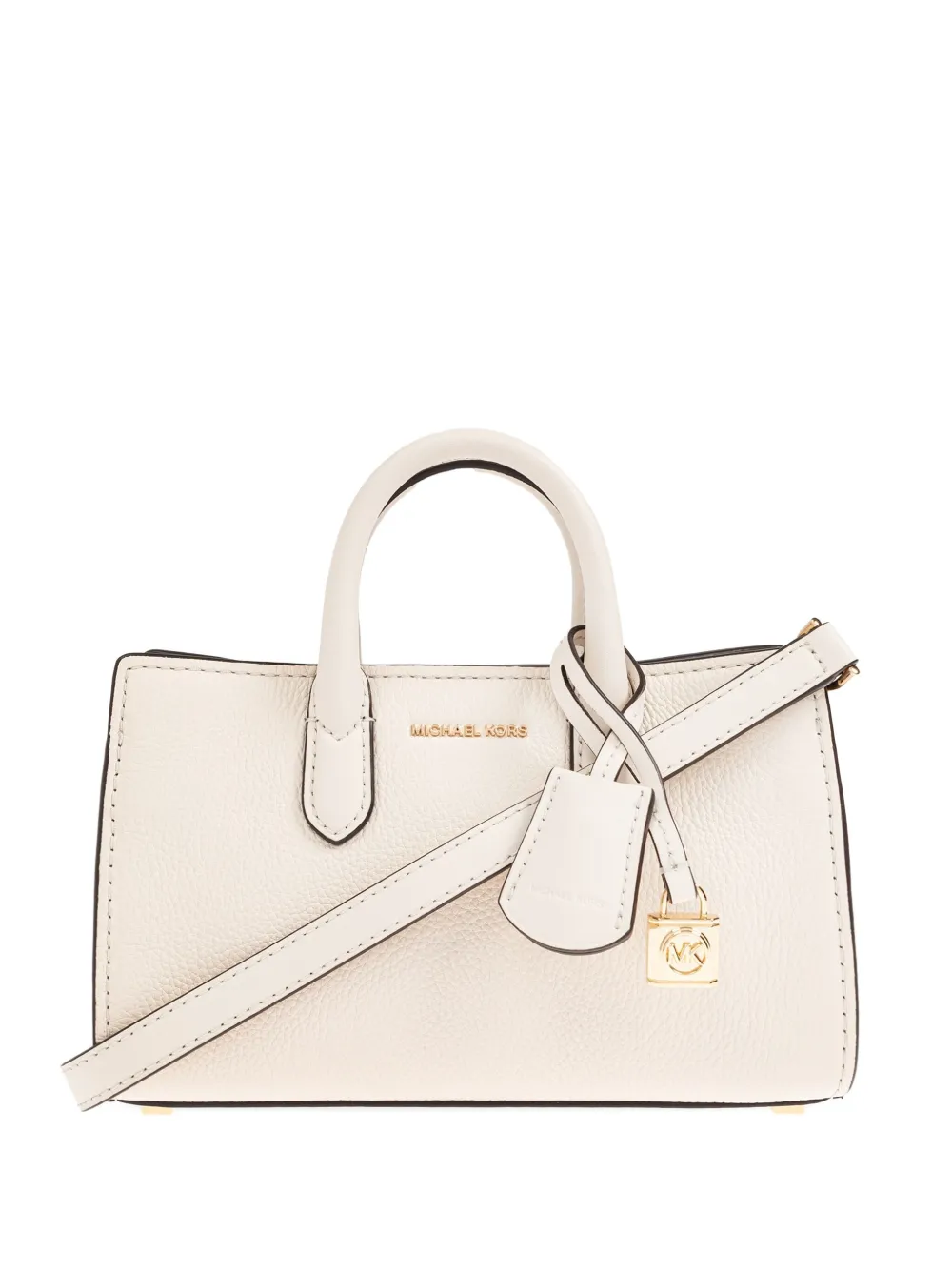 Michael Kors mini Scarlett lock-detail tote bag Beige
