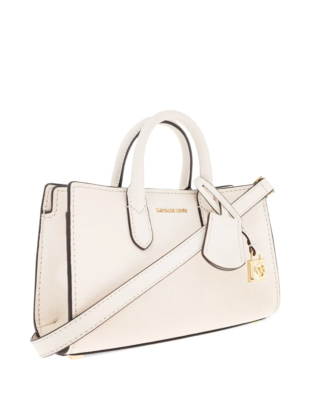 Michael Kors mini Scarlett lock-detail tote bag Beige