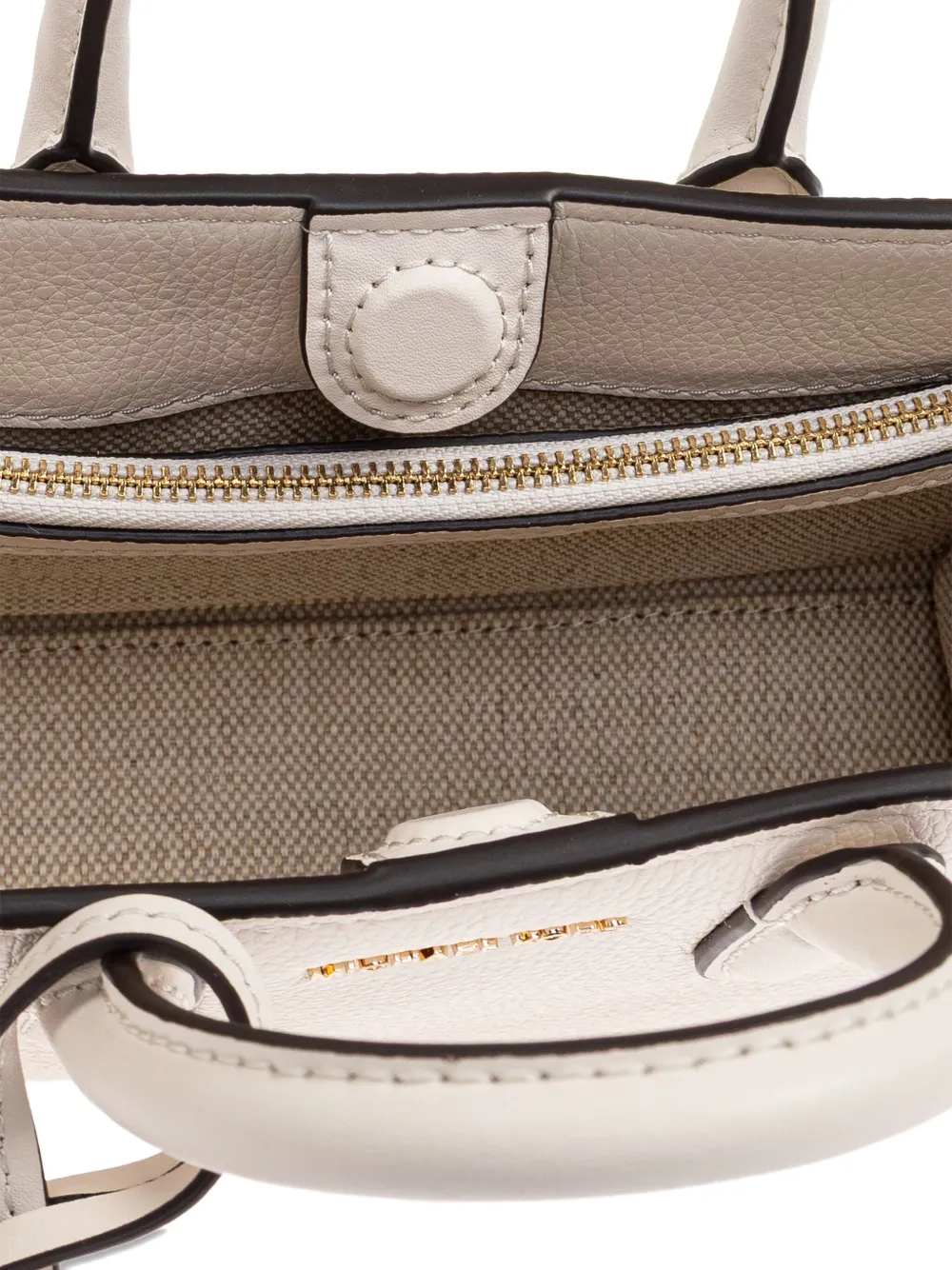 Michael Kors mini Scarlett lock-detail tote bag Beige