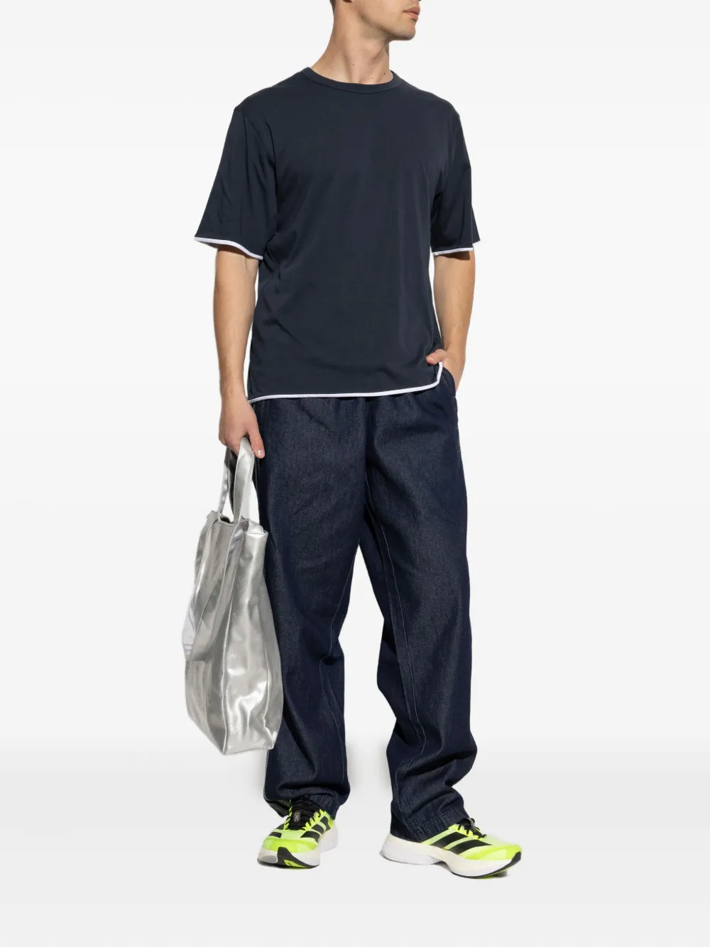 adidas cotton wide-leg jeans | Wide-Leg Jeans | Image 2