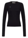 Pangaia logo-print top - Black
