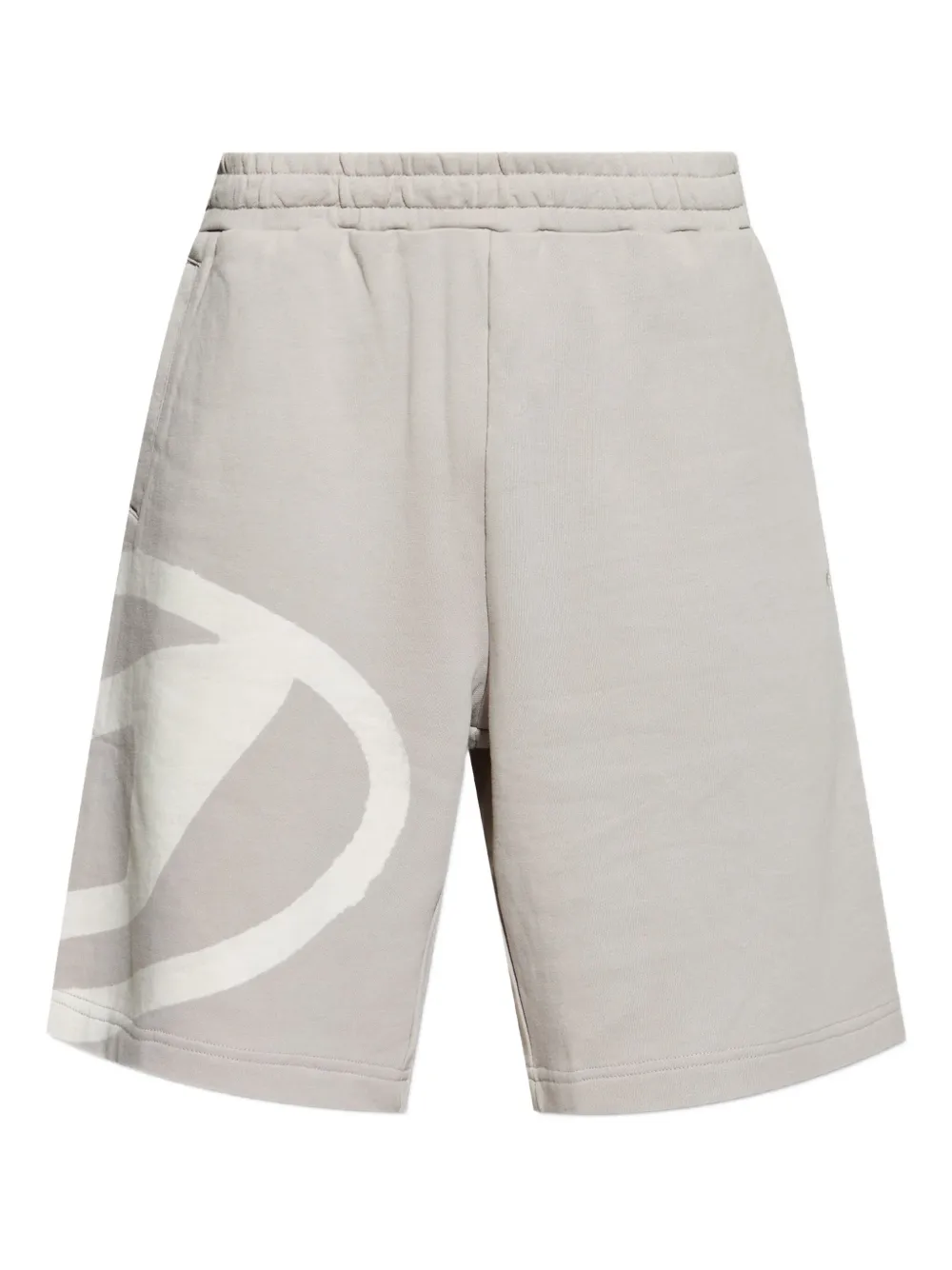 Diesel Crow logo-print drawstring shorts Grijs
