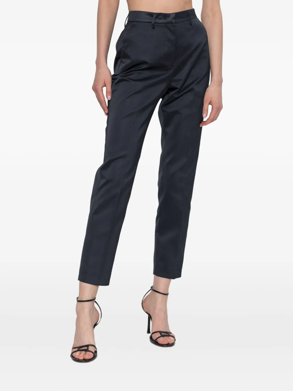 ETRO satin trousers Zwart