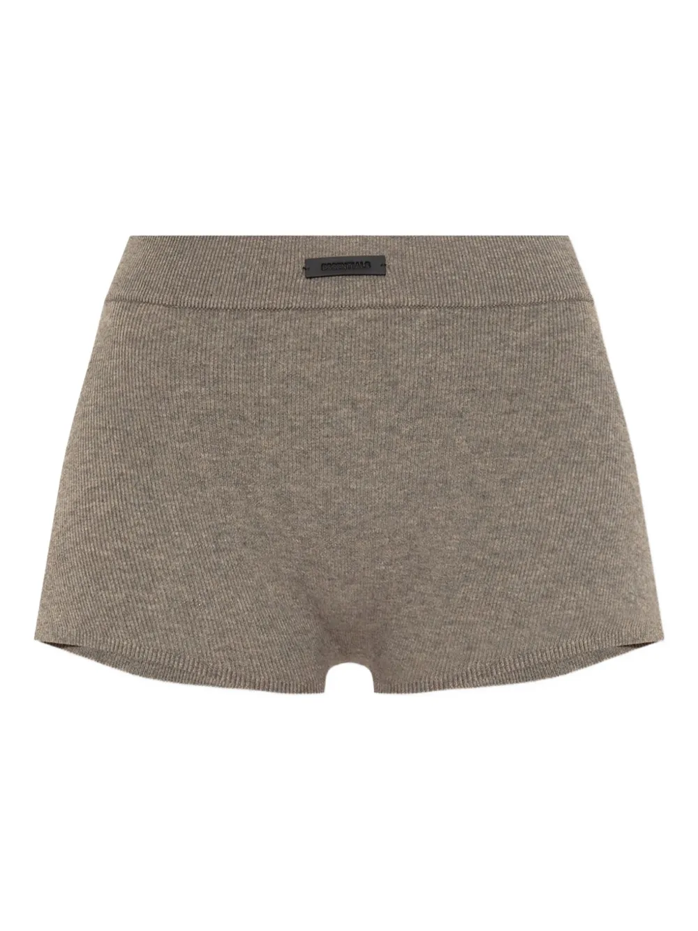 FEAR OF GOD ESSENTIALS Ribgebreide shorts Bruin