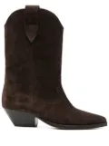 ISABEL MARANT suede pointed-toe boots - Brown