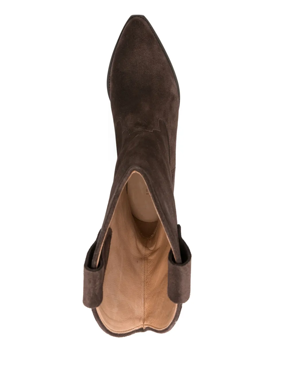 ISABEL MARANT suede pointed-toe boots Brown