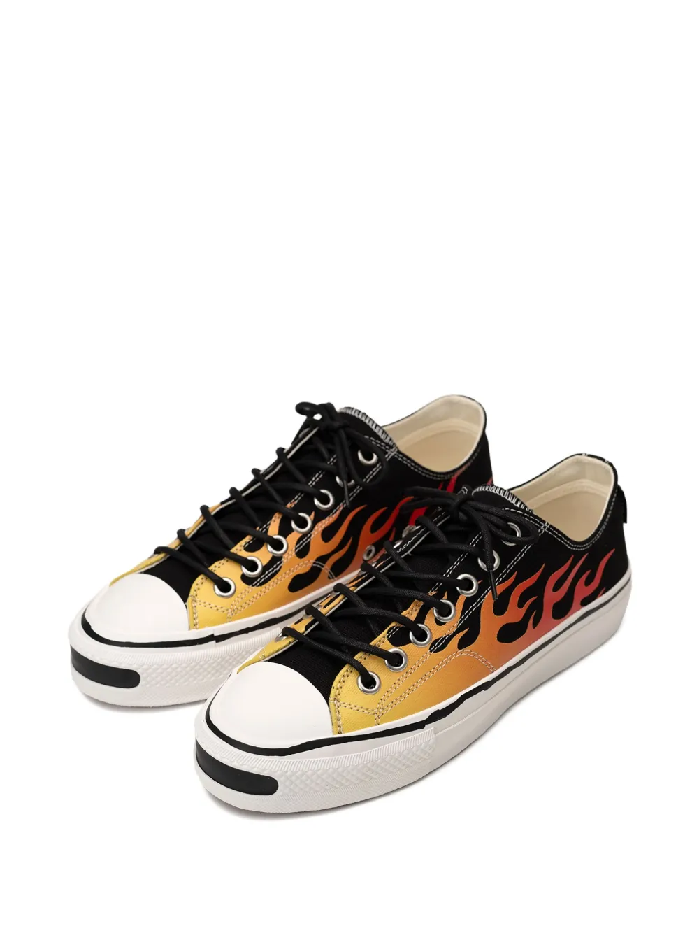 KAMIYA Joey flame-print sneakers Black