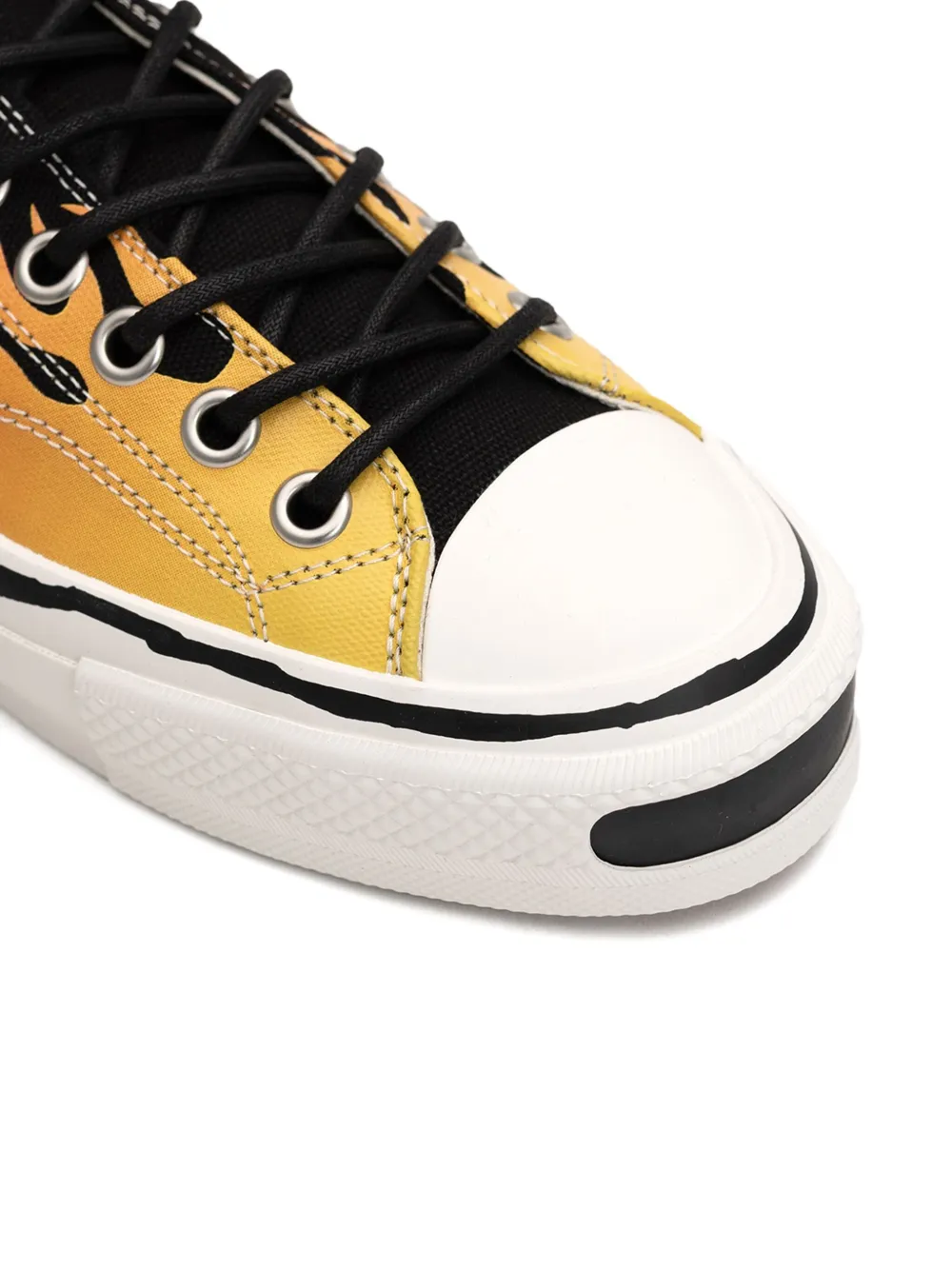 KAMIYA Joey flame-print sneakers Black